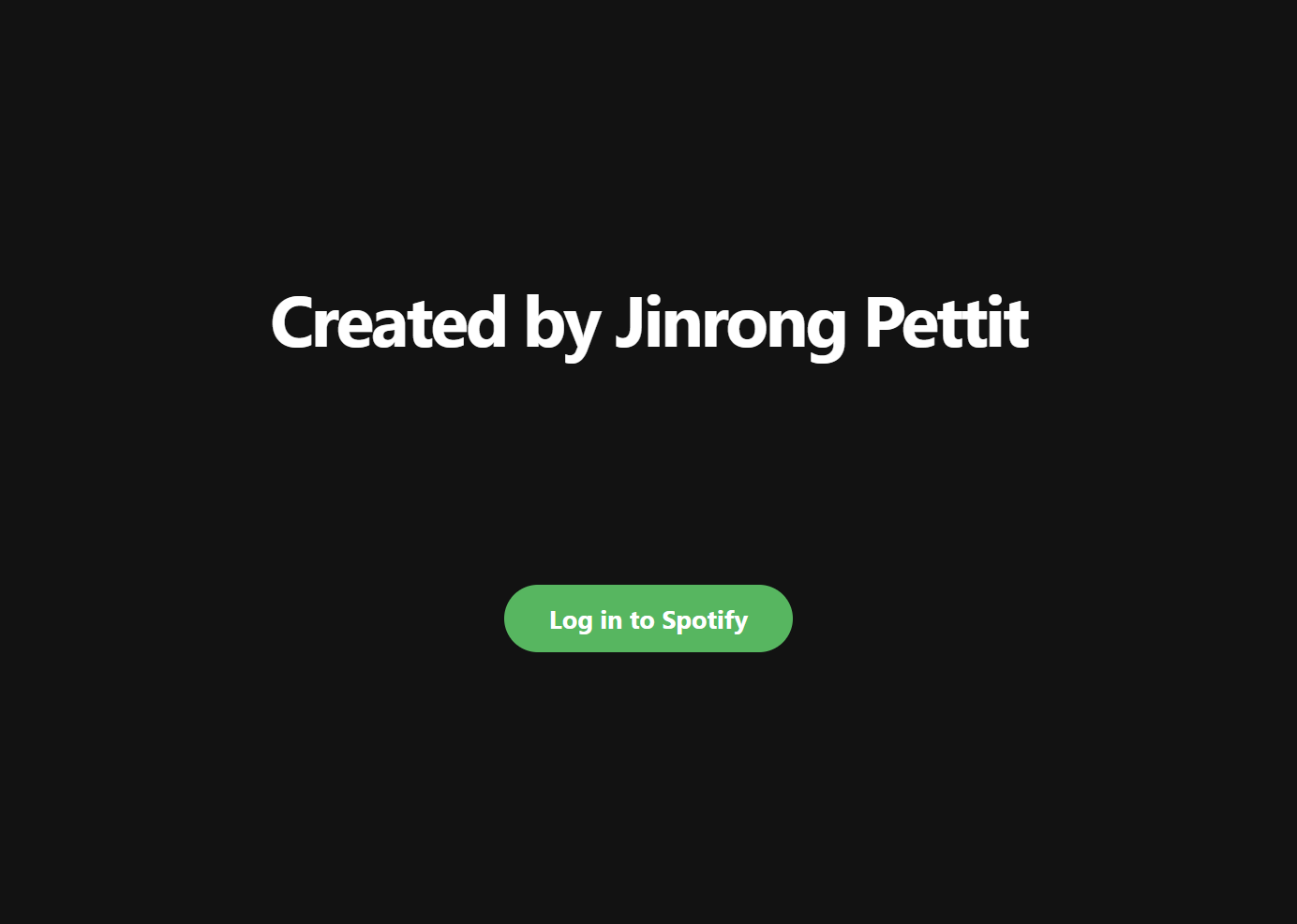 Spotify Profile Project